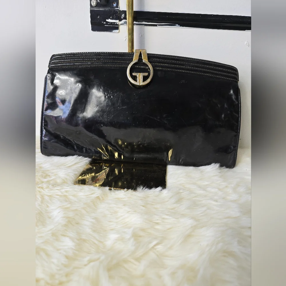 Gucci Vintage Patent Leather Clutch Bag - Picture 1 of 8